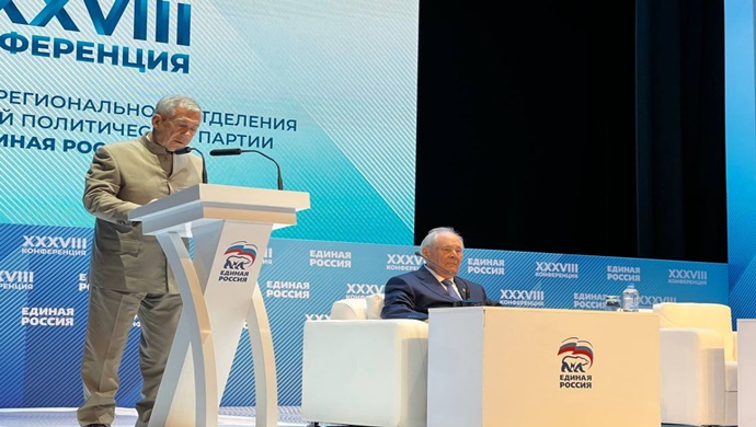 “Birleşik Rusya” Rustam Minnihanov’u Tataristan Cumhuriyeti Rais seçimleri için aday gösterdi