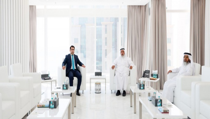 Büyükelçi ile Katar Evkaf ve İslam İşleri Bakanı arasında görüşme