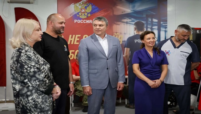 Yeni Yükseklik engellilere yönelik spor salonu, 2021 Birleşik Rusya Halk Programı kapsamında Luhansk’ta açıldı